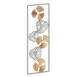 Cumpara ieftin Decoratiune de perete Blomma metal auriu antic 31x3.5x90 cm