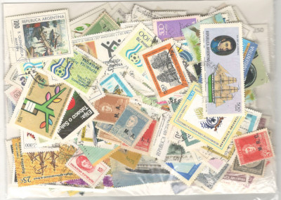 Argentina.Lot peste 390 buc. timbre+ 1 buc. colita stampilate GL.34 foto