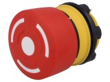 Comutator de Siguranță 22mm 2 NC Roșu fără IP65