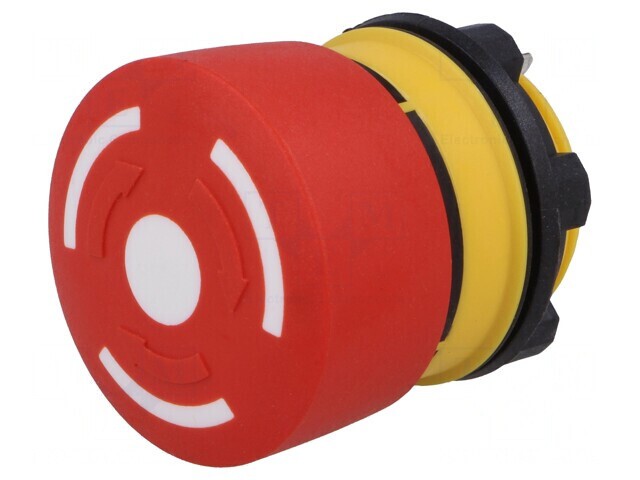 Comutator de Siguranță 22mm 2 NC Roșu fără IP65