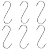 Cumpara ieftin Set 6 Carlige Afumatoare Carne Macelarie Otel 16cm IdeallStore&reg; Rezistente Agatare Galantar Frigider Afumatoare