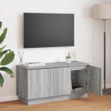 VidaXL Cabinet TV cu LED sonoma gri 100 x 38 x 49 cm Lemn compozit