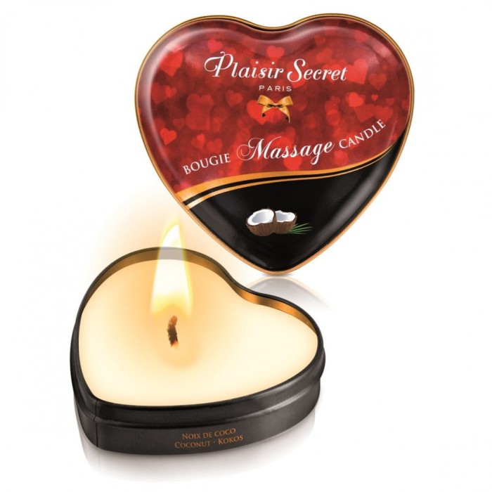 Lumanare masaj, Plaisir Secret, Nuca Cocos, 35ml