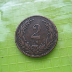 A113-2 Filler KB 1894 bronz moneda maghiara veche stare foarte buna.