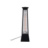 Incalzitor Electric Vertical Heinner 2000W, Baza, Fibra Carbon, Protectie Supraincalzire, Negru