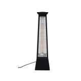 Incalzitor electric vertical Heinner 2000W, fibra carbon, protectie supraincalzire, negru