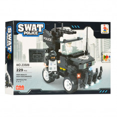 Set constructie masina Swat Police Ausini, 229 piese foto