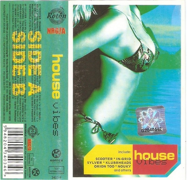 Caseta -House Vibes-, originala, holograma: Scooter, Sylver, Nightlife