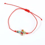Bratara martisor cu pandantiv cruce
