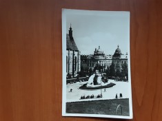 Cluj - Statuia lui Matei Corvin - RPR vedere circulata 1953 foto