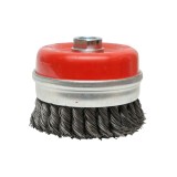 Perie sarma tip cupa cu fir rasucit 100 mm, prindere M14, turatie maxima 12500 rpm, Breckner Germany