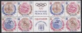 Monaco 1972 -Jocurile Olimpice - Munchen, Echitatie,Bloc de 8+2 viniete dif.,MNH, Nestampilat