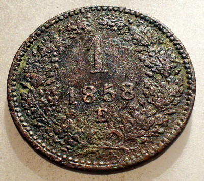 1.286 AUSTRIA 1 KREUZER 1858 E foto