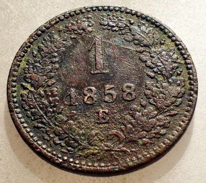 1.286 AUSTRIA 1 KREUZER 1858 E