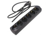 Prelungitor 6 Prize Schuko PVC Negru 3x1,5mm2