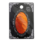 Cumpara ieftin Autocolante decorative pentru unghii, Shell Nail, #008, portocalie