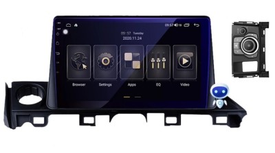 Navigatie Auto Multimedia cu GPS Mazda 6 2018 - 2021, 4 GB RAM si 64 GB ROM, Slot Sim 4G pentru Internet, Carplay, Android, Aplicatii, USB, Wi-Fi, Blu foto