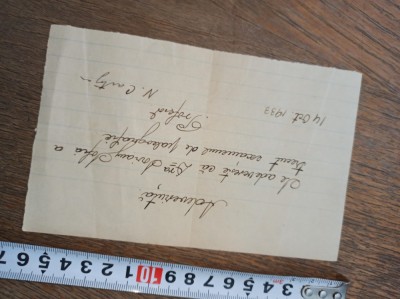 ADEVERNITA , SCRISA SI SEMNATA DE N. CARTOJAN, 1933 foto