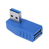 Adaptor USB 3.0 mama la USB 3.0 unghi dreapta tata