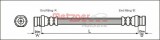 Conducta / cablu frana RENAULT ESPACE IV (JK0/1) (2002 - 2015) METZGER 4111168