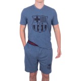 FC Barcelona pijamale de bărbați Short Blue Marl - M