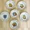 Set - farfurii - desert / fructe - Kahla - 6 persoane - 1960 - poleit cu aur 24K
