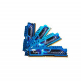 Memorii G.SKILL RipjawsX Blue 32GB (4x8GB) DDR3 1600MHz CL9 Quad Channel Kit