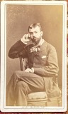 ATELIER,,JULES GENEVOIS&quot;FOTO VECHE PE CARTON DATATA 15 OCT.1878/ IMPECABILA