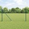 vidaXL &Icirc;ngrădire cu st&acirc;lpi Verde 1.4 x 25 m otel acoperit cu PVC