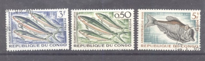 Congo 1961 Fishes, used E.138