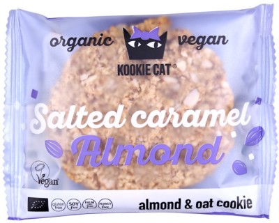 Cookie cu migdale si caramel sarat, fara gluten, eco 50g foto