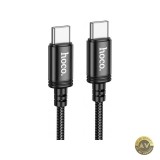 Cablu Date si Incarcare USB-C - USB-C HOCO X89 60W 2m Negru