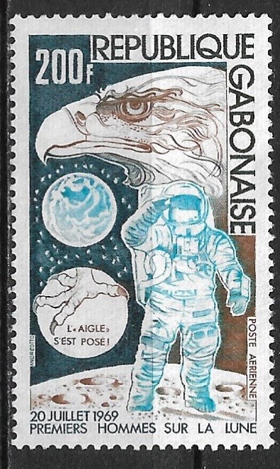 B2870 - Gabon 1974 - Cosmos ,neuzat,perfecta stare