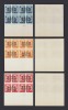 ROMANIA 1957 EXIL EMISIUNEA 9 SUPRATIPAR STEFAN CEL MARE EROARE RANVERSAT BL 4 MNH RAR !!!, Nestampilat