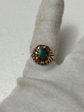 INEL AUR 14K + CRISOPRAZ Natural - Grecia - 4.5g. - Vintage !