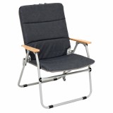 Scaun pliabil pentru camping si pescuit 5Five, otel, burete, gri