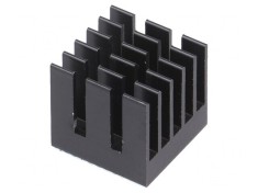 Radiator Extrudat cu Aripioare BGA Negru 15x15mm foto