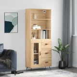 Cumpara ieftin Dulap &icirc;nalt, stejar sonoma, 69,5x34x180 cm, lemn compozit