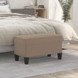 vidaXL Bancă, gri taupe, 70x35x41 cm, microfibră