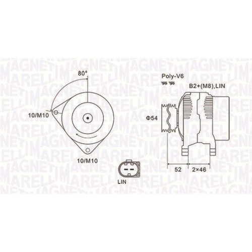 Alternator Ford: B-Max (Jk), C-Max 2 (Dxa/Cb7), Ecosport, Fiesta 6 (Cb1), Focus 3 (Ba7), Galaxy 2 (Wa6), Mondeo 4 (Ba7), S-Max (Wa6), Transit Connect