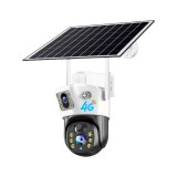 Cumpara ieftin Camera de Supraveghere ELMHURST cu Panou Solar 10W, 5MP, Zoom Digital 10X, Acumulator incorporat 12000 mAh, Micro SD, SIM Card, Conexiune 4G