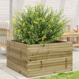 vidaXL Jardinieră de grădină, 80x80x46 cm, lemn de pin impregnat 3282423