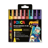 Set 8 markere Posca PC-5M Mango Hero-Editie Limitata