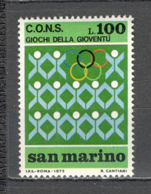 San Marino.1973 Jocuri sportive ale tineretului SS.448 foto