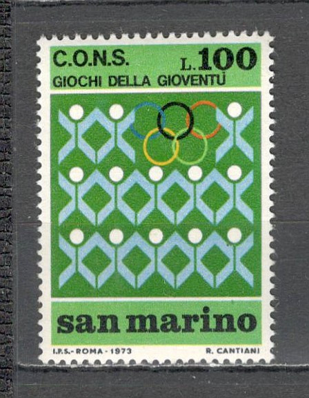 San Marino.1973 Jocuri sportive ale tineretului SS.448