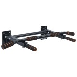 Bară Tracțiuni Perete vidaXL, Oțel, 150kg, Negru, Fixare Sigură, Multifuncțională, Antrenament Acasă, Sală Fitness, 51x92x18cm