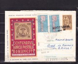 1958CENTENARUL MARCII POSTALE ROMANESTI CIRCULAT POSTALIONUL BUCURESTI MOGOSOAIA, Stampilat