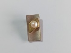 Pandant din argint cu perla #21 foto