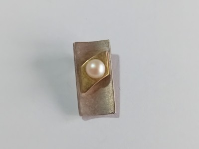 Pandant din argint cu perla #21 foto