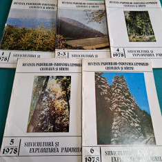 LOT 5 REVISTA PĂDURILOR / NR.1,2-3, 4, 5, 6 *1978 *